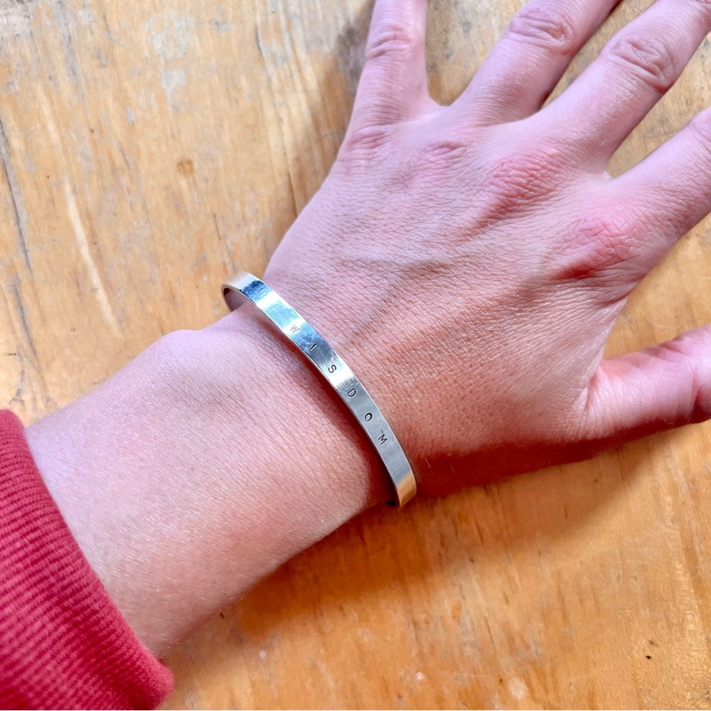 Vintage Silver “Wisdom” Bracelet